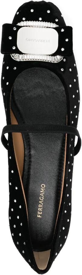 Ferragamo Vara ballerina's met gesp Zwart - Foto 4