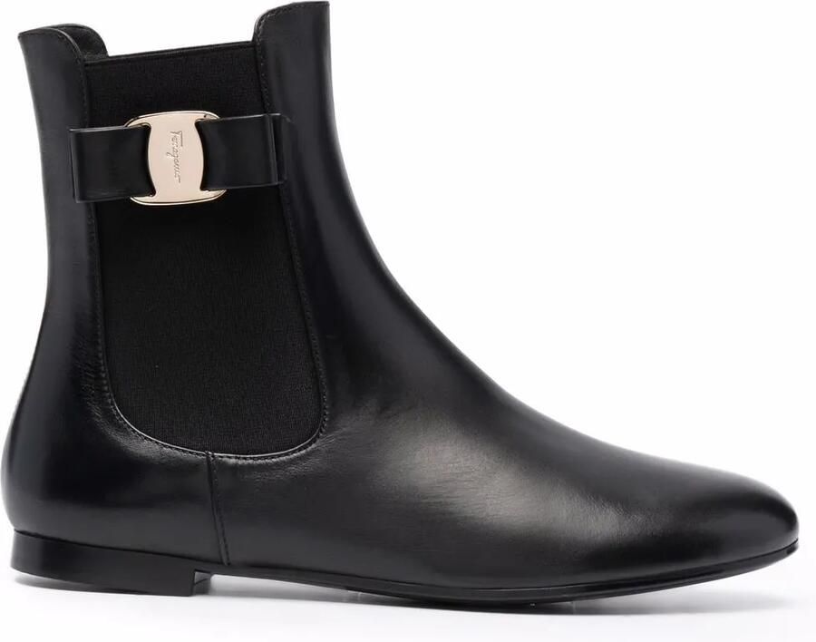 Ferragamo Vara Bow Chelsea laarzen Zwart