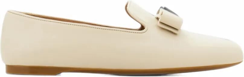 Ferragamo Vara bow loafers Beige