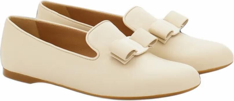 Ferragamo Vara bow loafers Beige - Foto 5