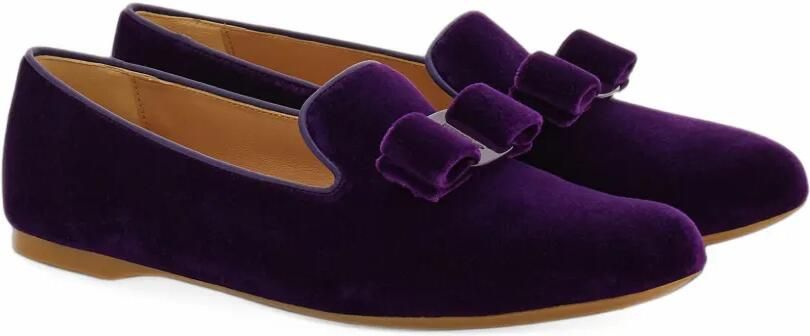 Ferragamo Vara bow loafers Paars - Foto 5
