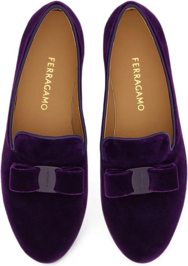 Ferragamo Vara bow loafers Paars - Foto 3