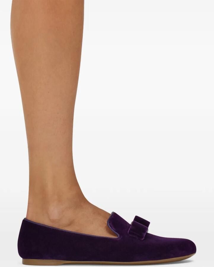 Ferragamo Vara bow loafers Paars - Foto 2