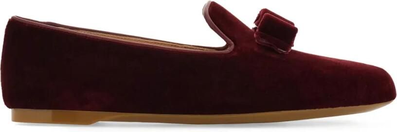 Ferragamo Vara bow loafers Rood