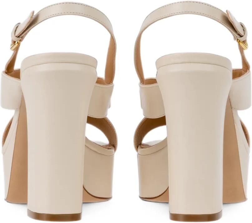Ferragamo Vara bow platform sandals Beige - Foto 2
