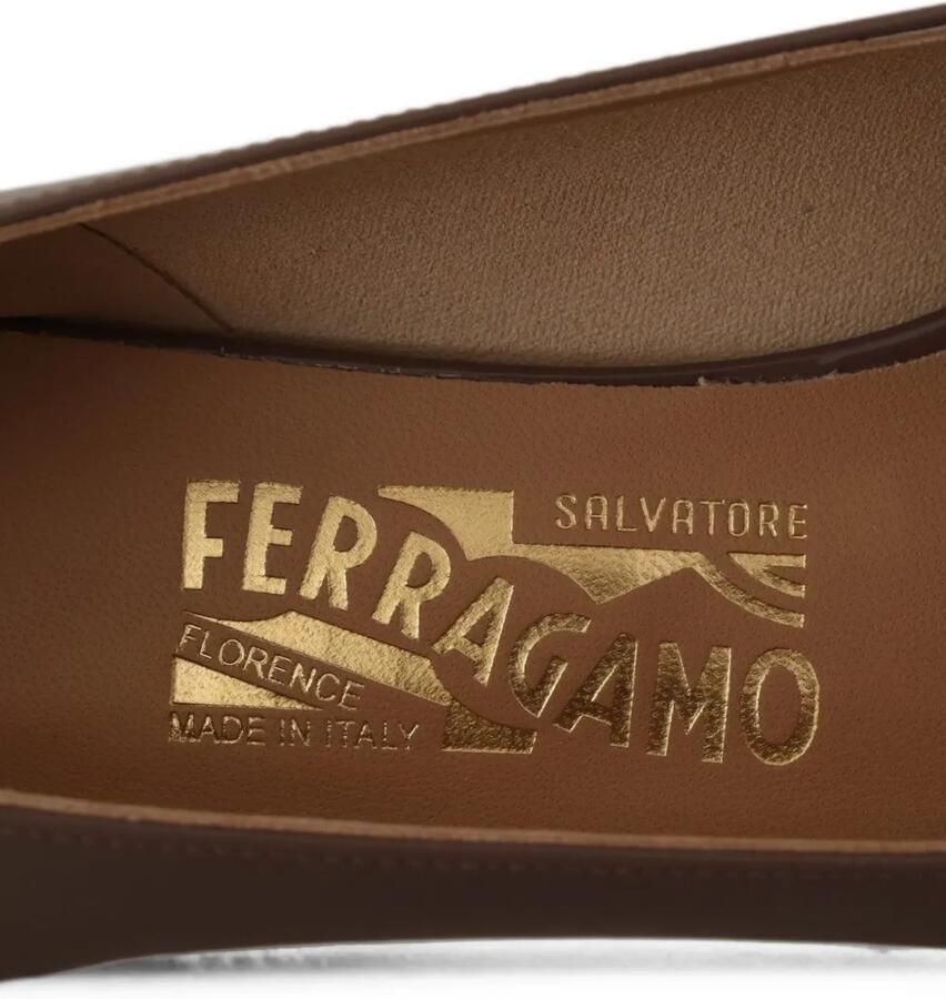Ferragamo Vara pumps met strik Bruin - Foto 2
