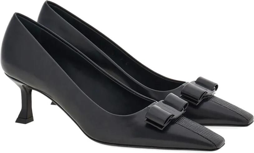 Ferragamo Vara leren pumps Zwart - Foto 4