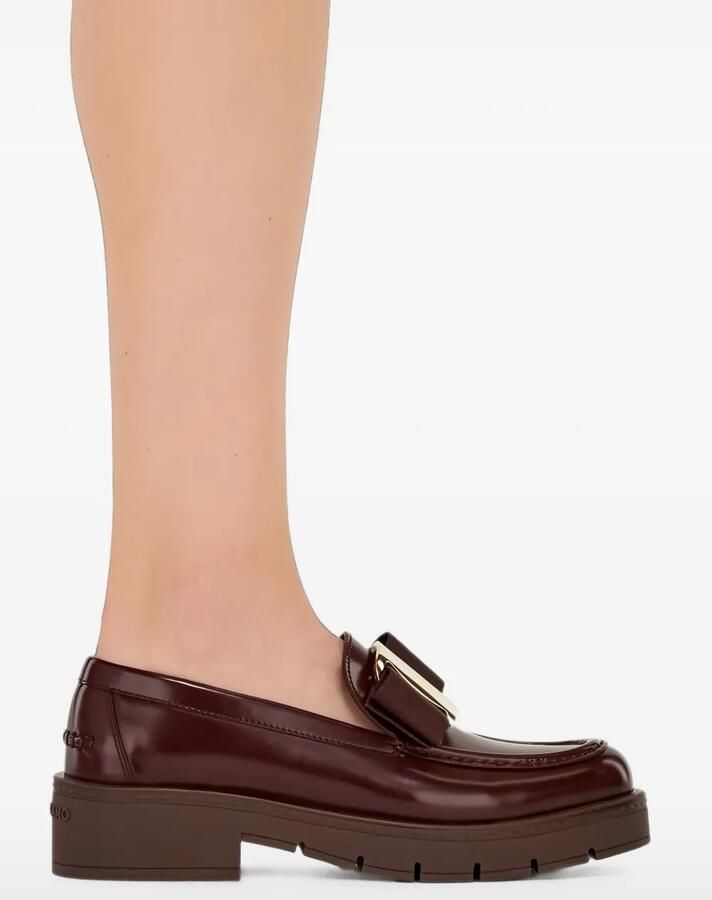 Ferragamo Vara loafers met chunky zool Rood - Foto 2