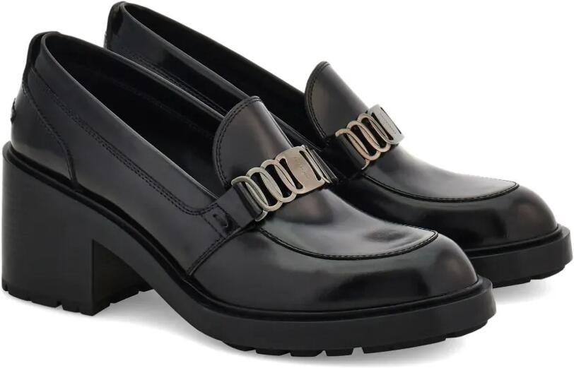 Ferragamo Vara loafers met ketting Zwart - Foto 4