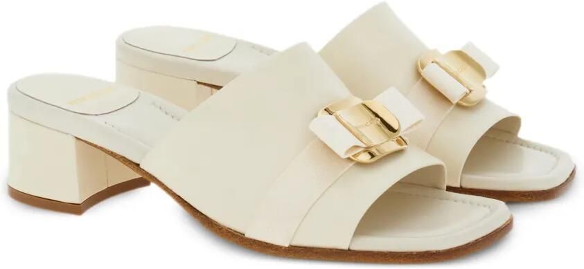Ferragamo Vara muiltjes Wit - Foto 4