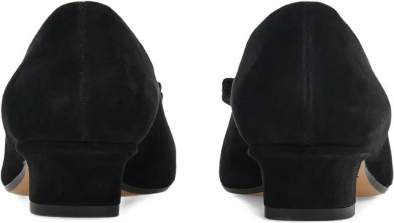 Ferragamo Vara pumps met blokhak en strik Zwart - Foto 4
