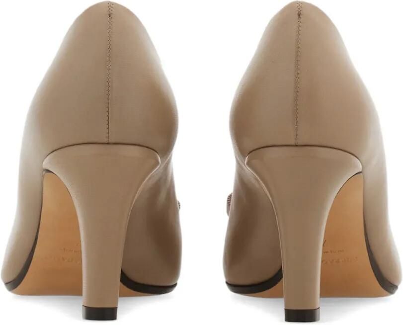 Ferragamo Vara pumps met strik Beige - Foto 3
