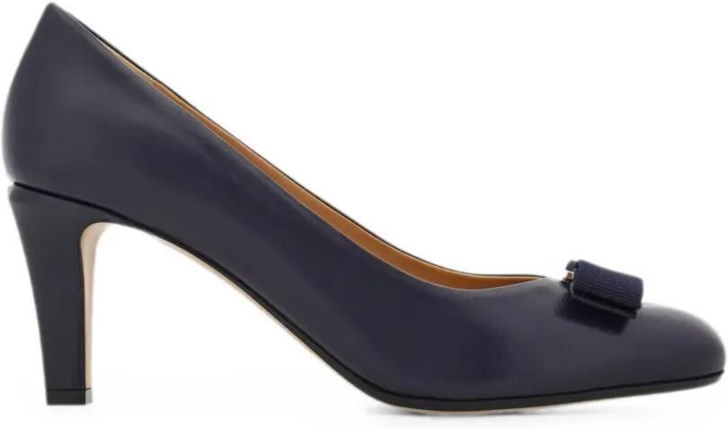 Ferragamo Vara pumps met strik Blauw