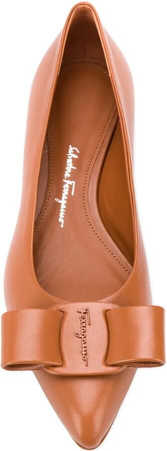 Ferragamo Vara pumps met strik Bruin - Foto 2