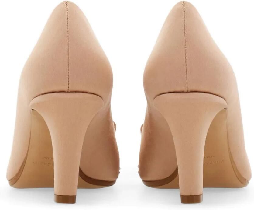 Ferragamo Vara pumps met strik en kristallen Beige - Foto 4