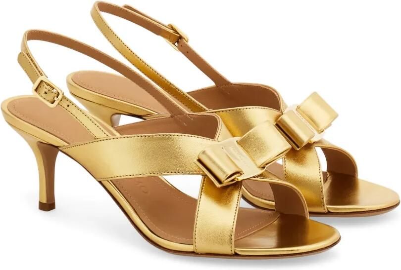 Ferragamo Vara sandalen met strik Goud - Foto 4