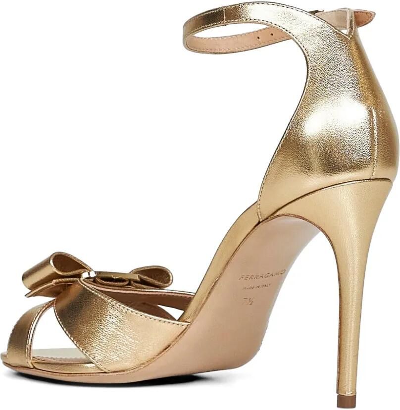 Ferragamo Vara sandalen met strik Goud - Foto 3