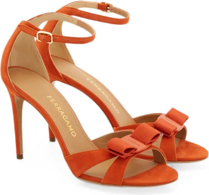 Ferragamo Vara sandalen met strik Oranje - Foto 5