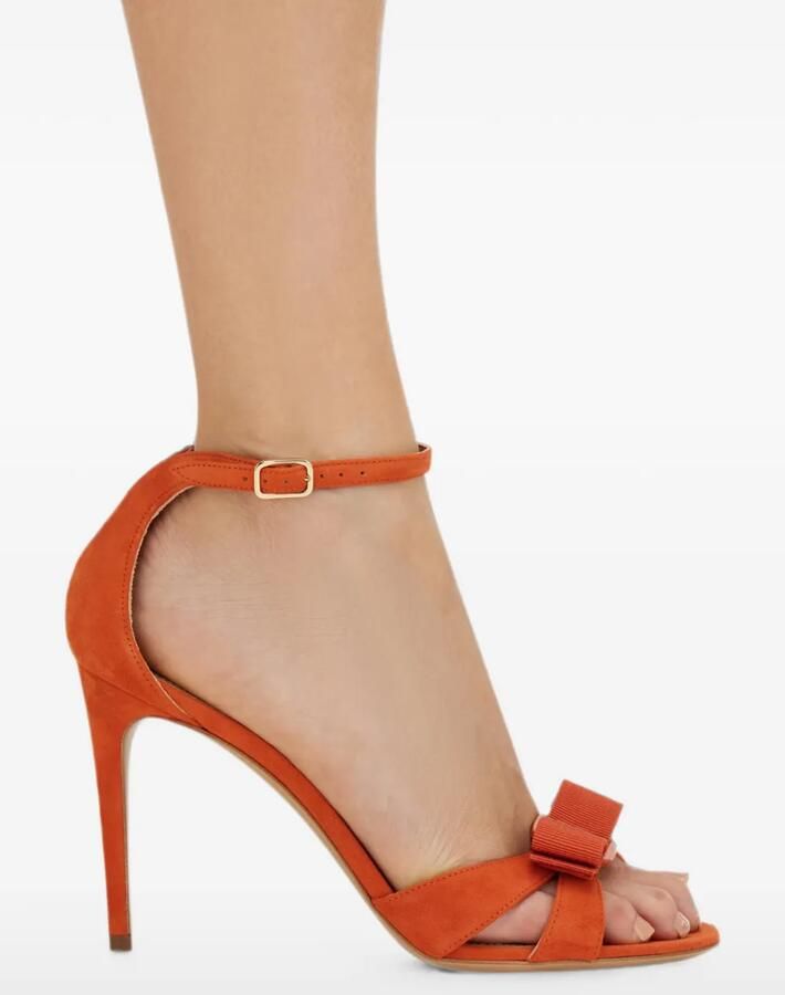 Ferragamo Vara sandalen met strik Oranje - Foto 4