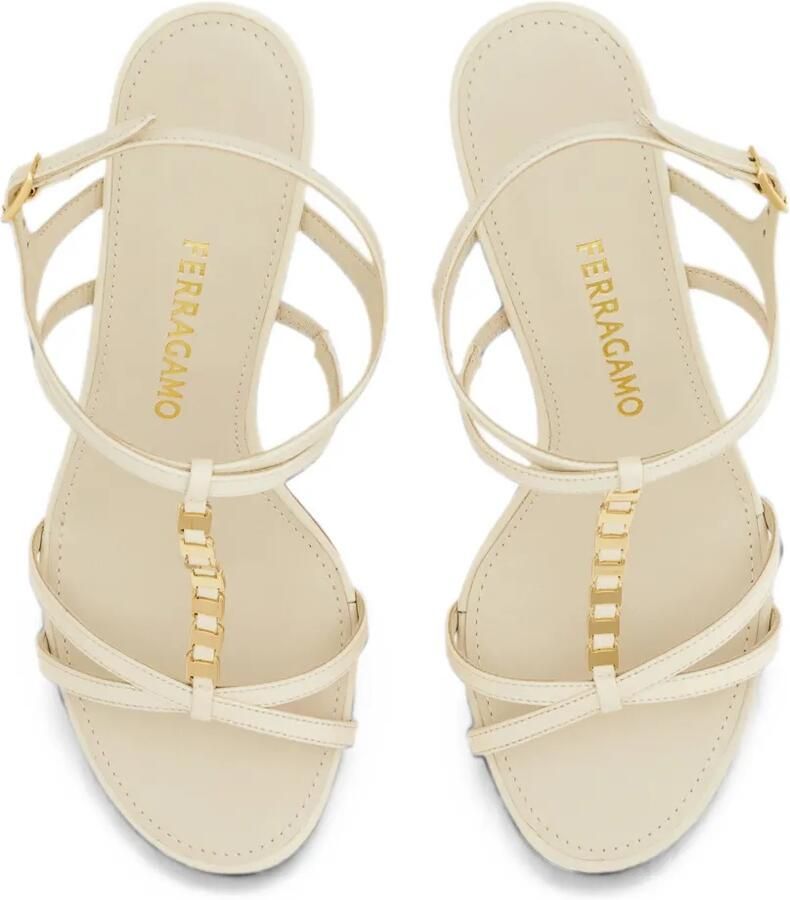 Ferragamo Vara sandalen met T-bandje Beige - Foto 2