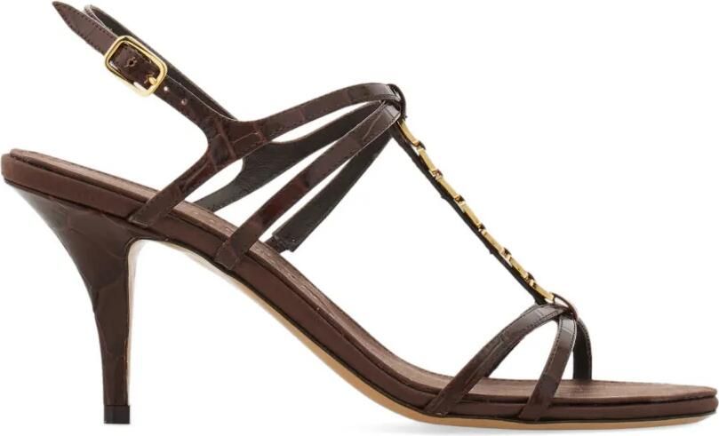 Ferragamo Vara sandalen met T-bandje Bruin
