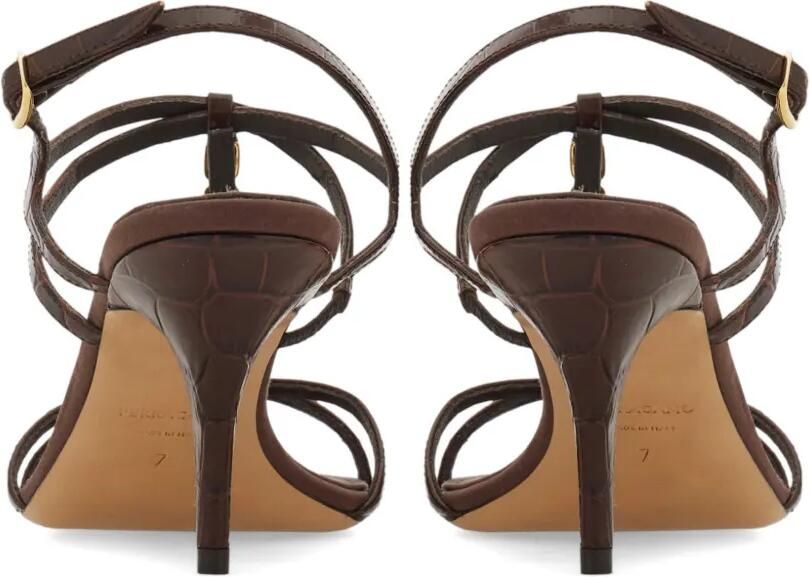 Ferragamo Vara sandalen met T-bandje Bruin - Foto 5