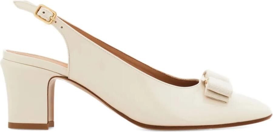 Ferragamo Vara slingback pumps Beige