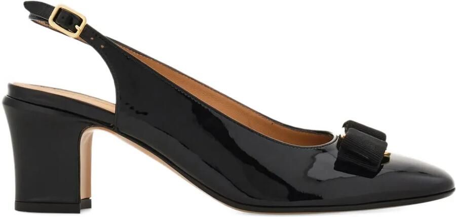 Ferragamo Vara slingback pumps Zwart