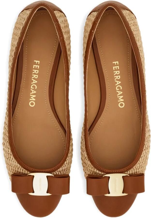 Ferragamo Varina ballerina's Bruin - Foto 3