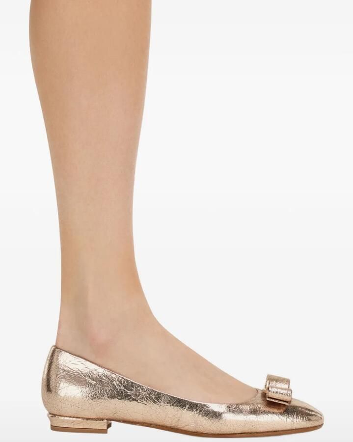 Ferragamo Varina ballerina's Goud - Foto 2