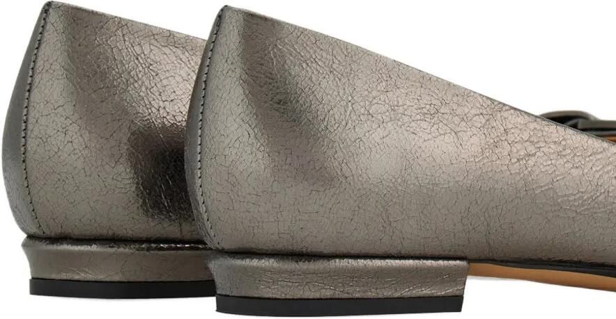 Ferragamo Varina ballerina's met strikdetail Grijs - Foto 3