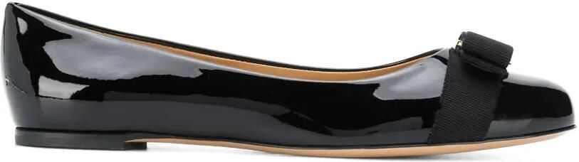 Ferragamo Varina ballerina's Zwart