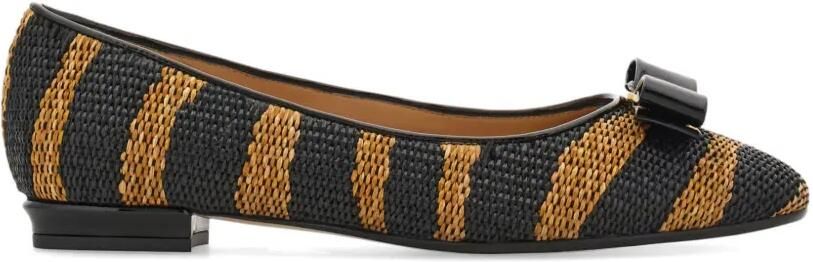 Ferragamo Varina ballerina's Zwart