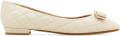 Ferragamo Varina gewatteerde ballerina's Beige - Beige