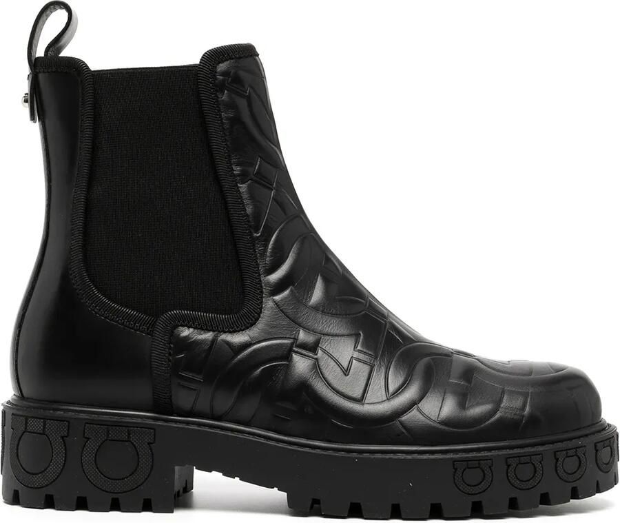Ferragamo Varsi enkellaarzen Zwart