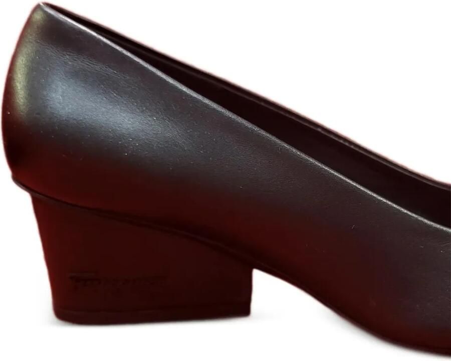 Ferragamo Velia 55 leren pumps Zwart - Foto 2