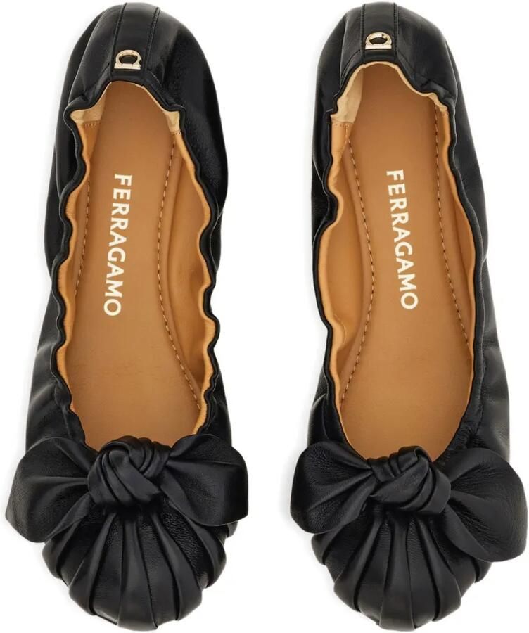 Ferragamo Verfraaide ballerina's Zwart - Foto 2
