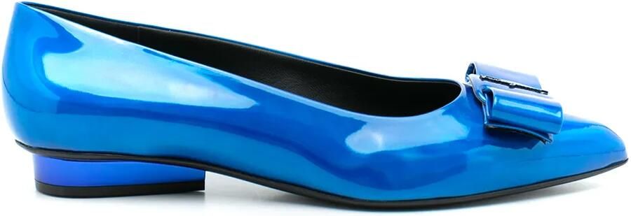 Ferragamo Viva ballerina's Blauw