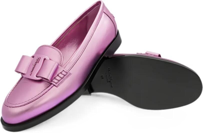 Ferragamo Viva loafers met strik Roze - Foto 2