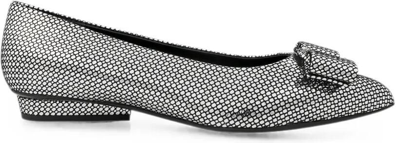 Ferragamo Viva pumps met strikdetail Zilver