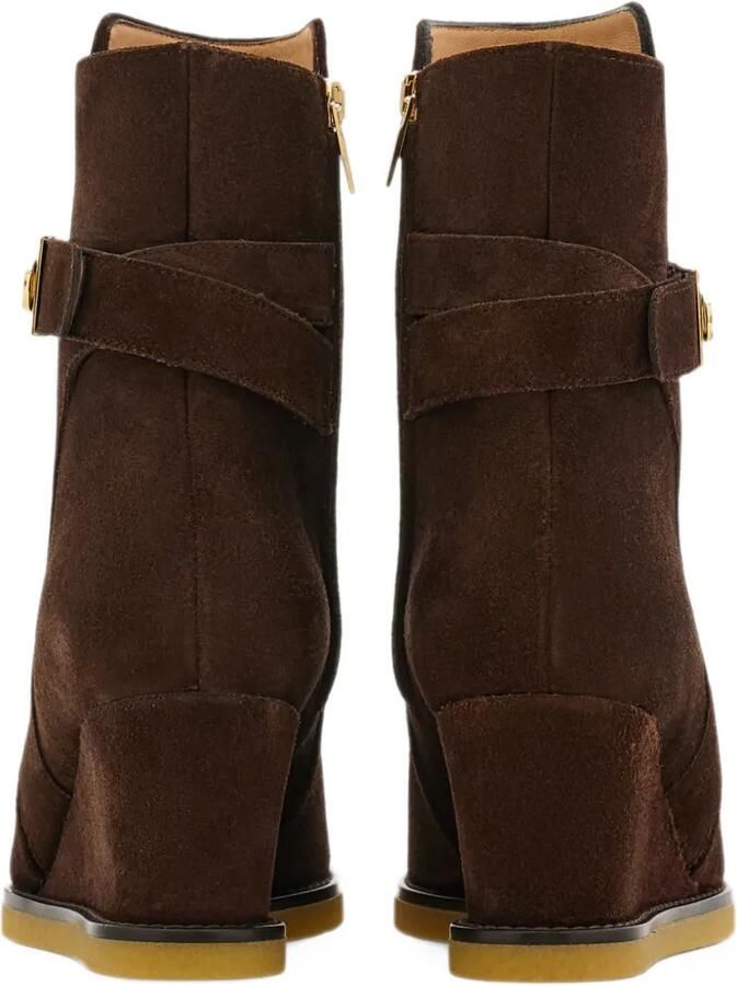 Ferragamo wedge-heel ankle boots with Hug buckle Bruin - Foto 4