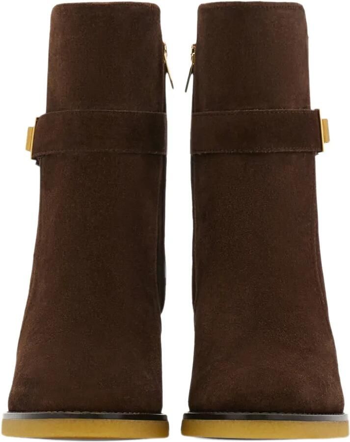 Ferragamo wedge-heel ankle boots with Hug buckle Bruin - Foto 3