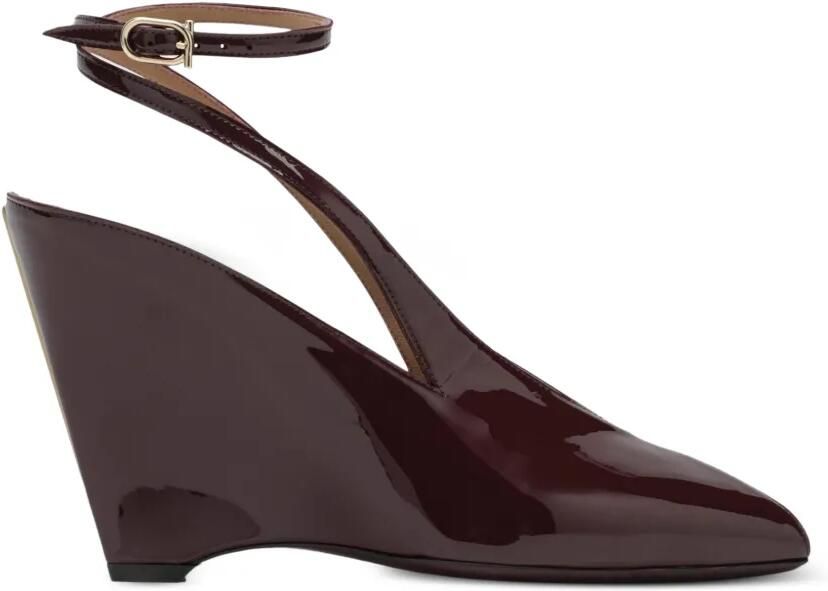 Ferragamo Sandalen met sleehak Paars - Foto 5