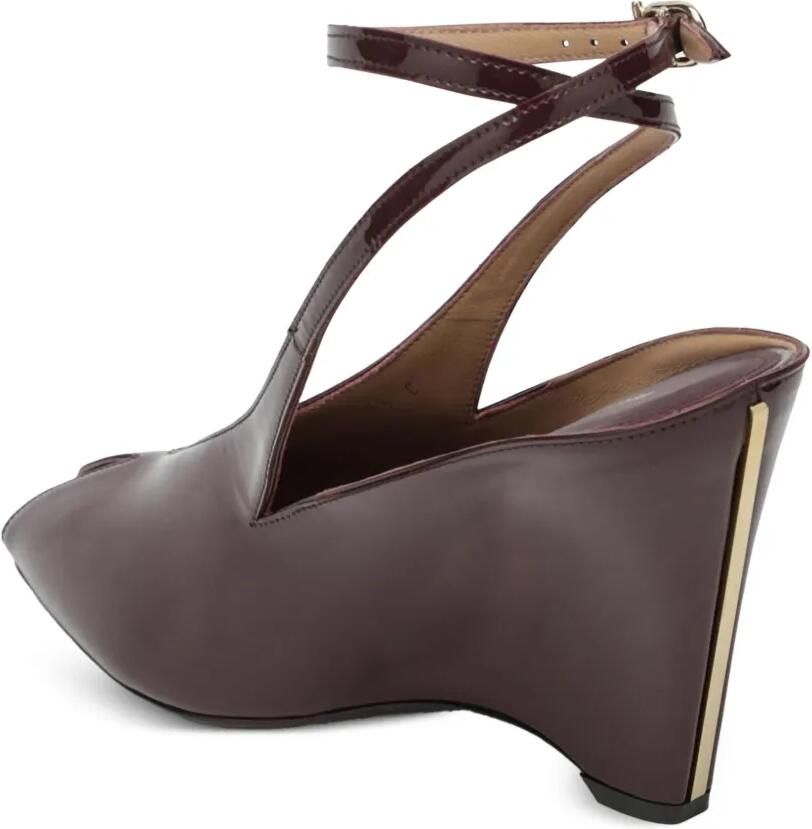 Ferragamo Sandalen met sleehak Paars - Foto 3