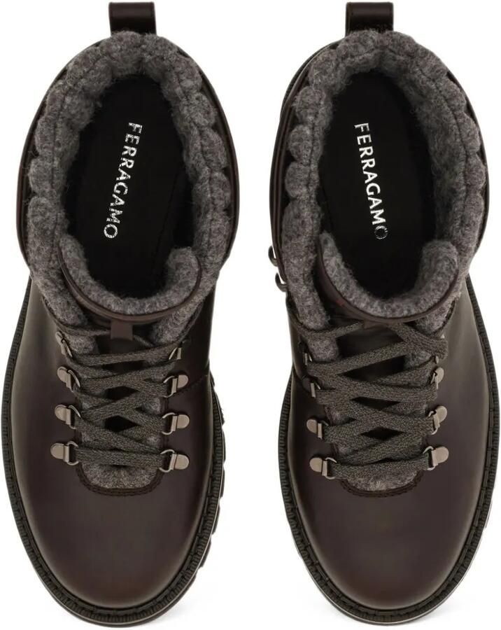 Ferragamo wool-lined utility boots Bruin - Foto 2