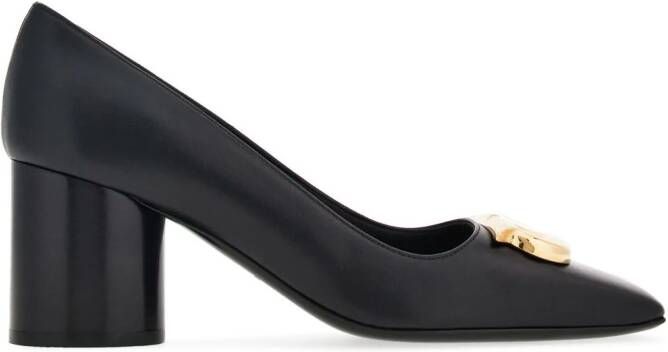 Ferragamo Gancini leren pumps Zwart