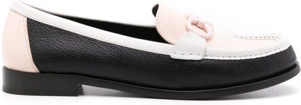 Ferragamo Gancini leren loafers Zwart