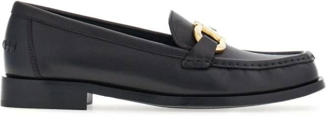 Ferragamo Gancini leren loafers Zwart