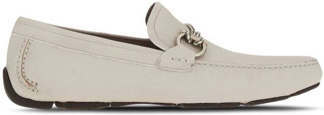 Ferragamo Gancini loafers Beige