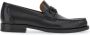 Ferragamo Gancini loafers met plateauzool Zwart - Thumbnail 1